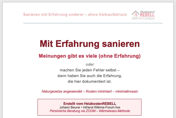 Sanieren mit Erfahrung